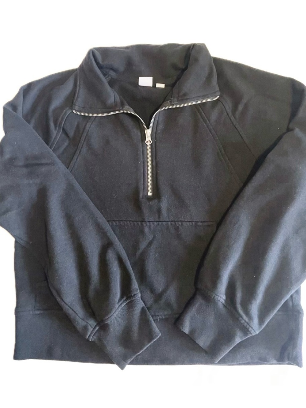 Women’s Black Quarter-Zip Pullover Sweater